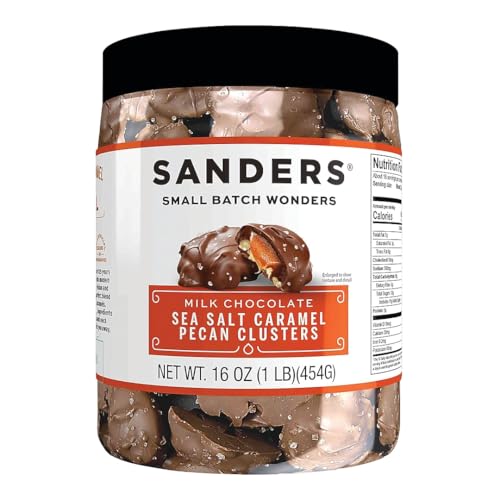 Sanders Milk Chocolate Caramel Pecan Clusters, 16 oz