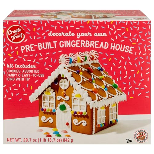 Create a Treat Pre-Built Christmas Gingerbread House, 1.85 lb