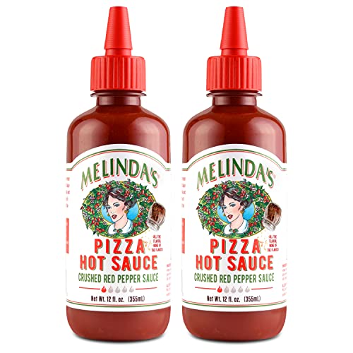 Melinda's Pizza Hot Sauce, Crushed Red Pepper, 12 oz, 2 Pack