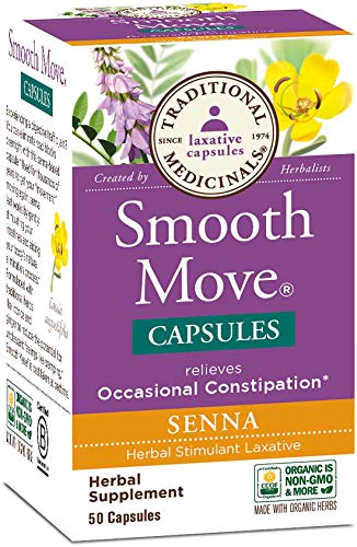 Traditional Medicinals Smooth Move Senna, 50 Capsules