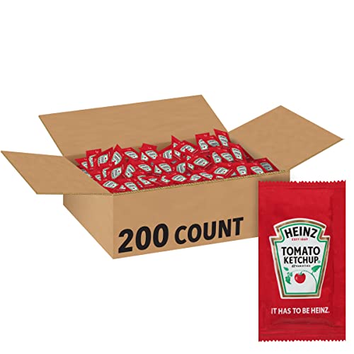 Heinz Ketchup Single Serve Packet (0.3 oz Packets, Pack of 200) HEINZ