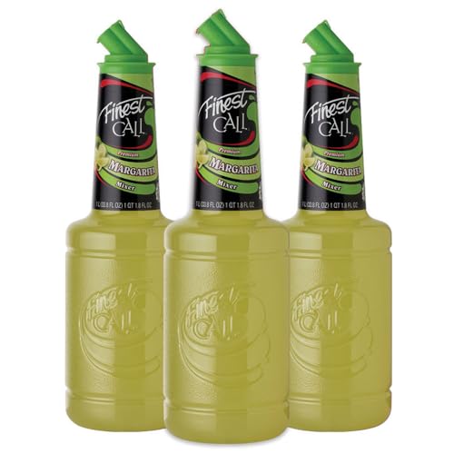 Finest Call Premium Margarita Drink Mix, 1 Liter Bottle (33.8 Fl Oz), Pack of 3 Finest Call