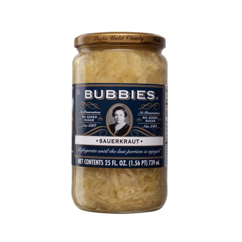 Bubbies Sauerkraut, Naturally Fermented, 25 oz