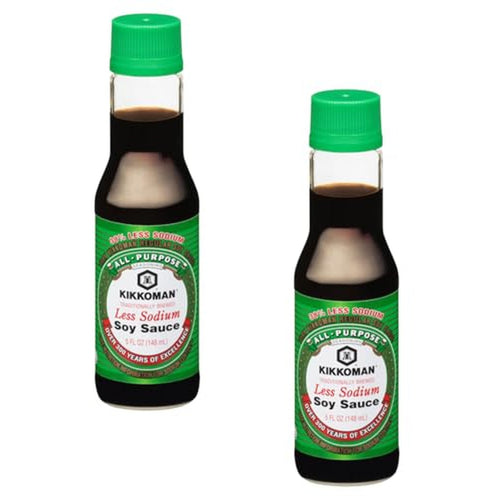 Kikkoman Less Sodium Soy Sauce, 2 Pack