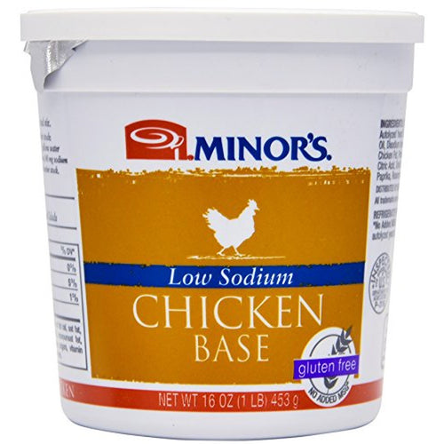 Minor's Chicken Base, Low Sodium, 16 oz