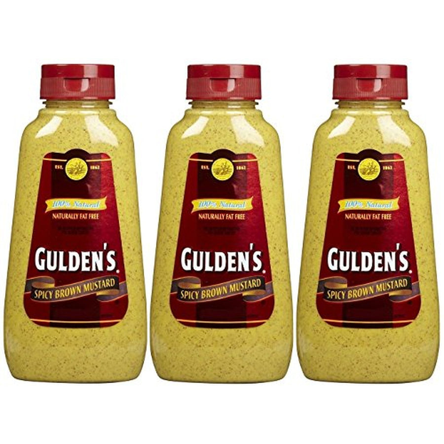 Gulden's Spicy Brown Mustard, 8 oz, 3 Pack