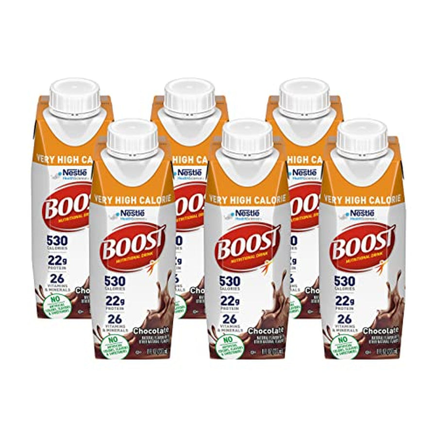 BOOST Very High Calorie Nutritional Drink, Very Vanilla, 8 fl oz, 6 Pack