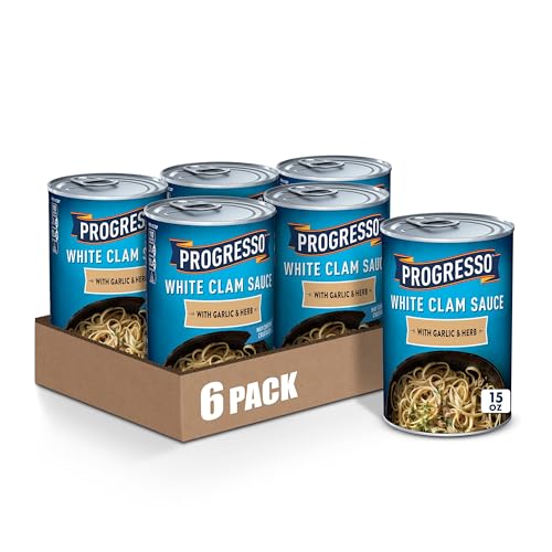 Progresso White Clam Sauce With Garlic & Herb, 15 oz. (Pack of 6) Progresso