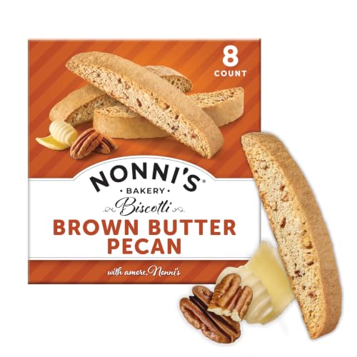 Nonni's Brown Butter Pecan Biscotti Cookies, Individually Wrapped, 8ct
