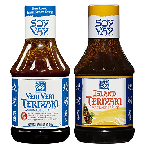 Soy Vay Party Pack - Veri Veri Teriyaki 21oz & Island Teriyaki 20oz Combo Pack Soy Vay