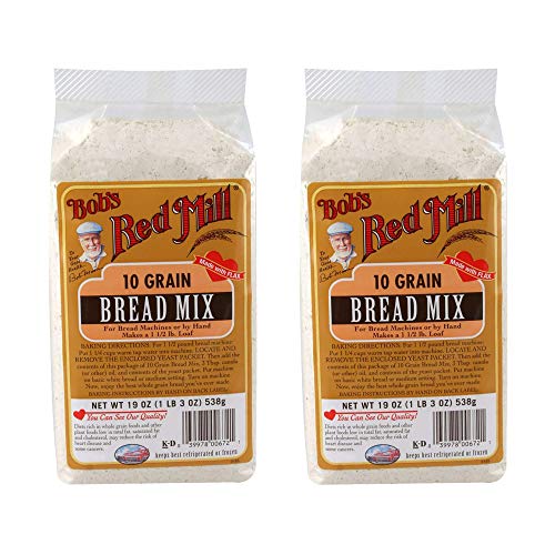 Bob's Red Mill Bread Mix, 10 Grain With Yeast Packet, 19 Ounce (Pack of 2) Bob's Red Mill