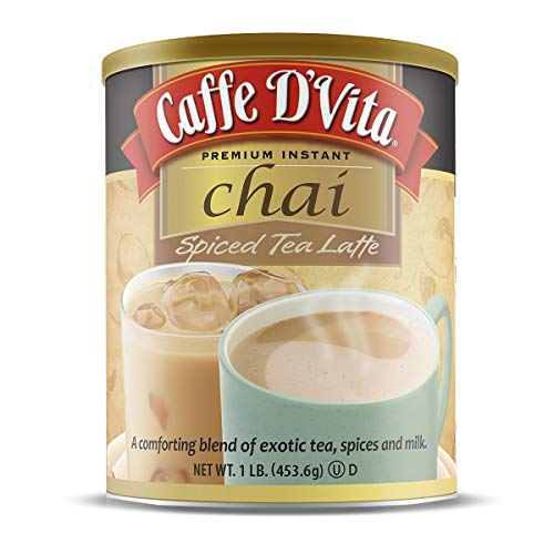 Caffe D'Vita Spiced Chai Tea Latte 1 lb. can (16 oz.) Caffe D'Vita