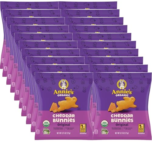 Annie's Organic Cheddar Bunny Crackers, 20 Pack