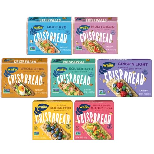 Wasa Crispbread Variety Pack, 7 Flavors