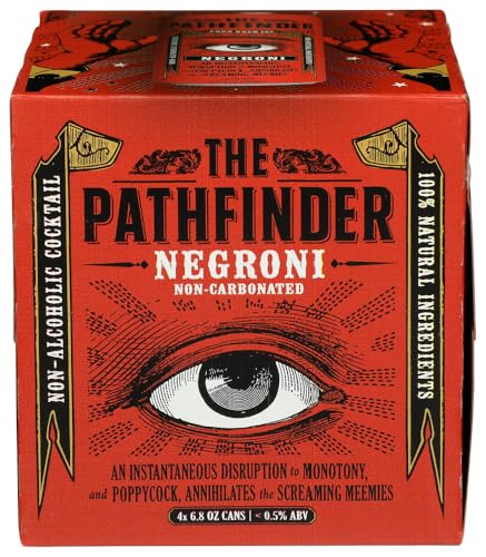 The Pathfinder Non-Alcoholic Negroni Cocktail 4 Pack, 6.8 Fl Oz