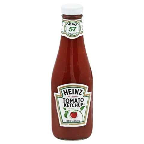 Heinz USA KETCHUP BOTTLE GLASS Heinz