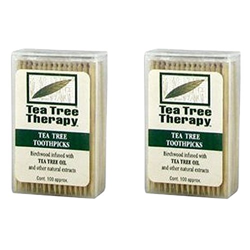 Tea Tree Therapy Tea Tree & Menthol Toothpicks, 100 Count, 2 Pack