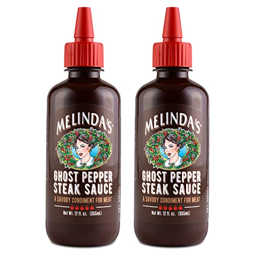 Melinda's Ghost Pepper Steak Sauce, 12 oz, 2 Pack
