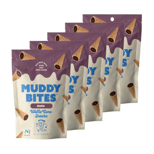 Muddy Bites Chocolate-Filled Waffle Cone Snacks