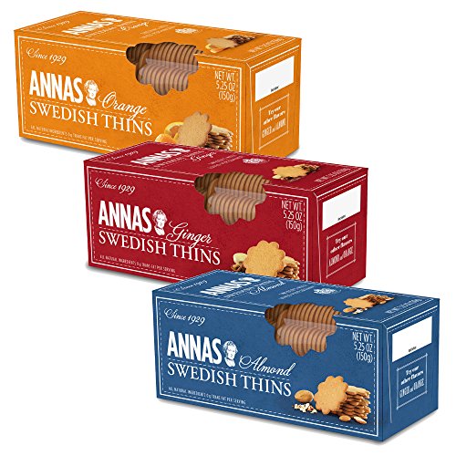 Anna's Ginger Thins Swedish Variety Pack, 3 Flavors