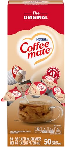 Coffee-mate 35110BX Original Creamer, 0.375oz, 50/Box Coffee Mate