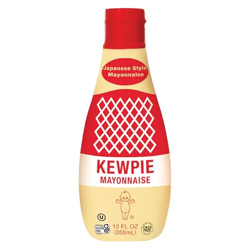 KEWPIE Mayonnaise (Product of USA), Authentic Japanese-Style Mayonnaise, Rich & Creamy Umami Flavor, Made With Cage-Free Eggs, Gluten Free, Kosher Condiment, Perfect for Sandwiches, Sushi, Salads & Dips, 12 oz Squeeze Kewpie