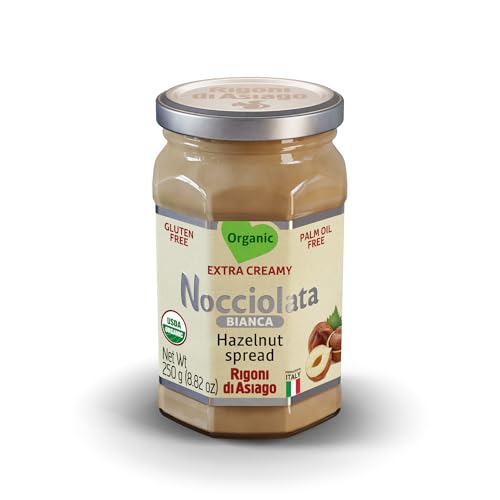 Rigoni di Asiago Organic White Hazelnut Spread, 8.82 oz