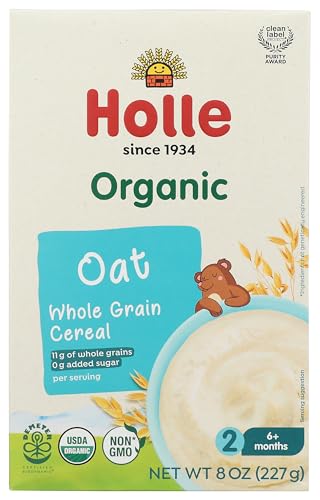 Holle Organic Wholegrain Oat Cereal, 8 OZ Holle