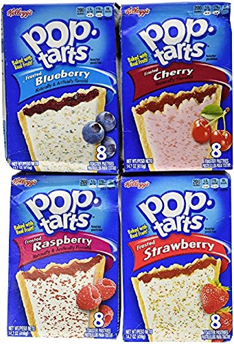 Pop-Tarts Frosted Fruit Variety Pack, 32 Pastries, 4 Boxes