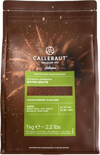 Cacao Barry Cocoa Powder 100% Cocoa Extra Brute, 2.2 lb Callebaut