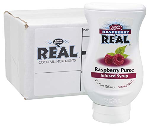 Raspberry Reàl, Raspberry Puree Infused Syrup, 16.9 FL OZ Squeezable Bottle (Pack of 1) Reàl Infused Exotics