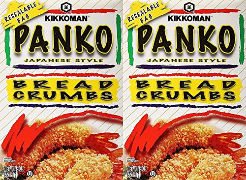 Kikkoman Panko Japanese Style Bread Crumbs, 8 Oz Pack of 2 panko