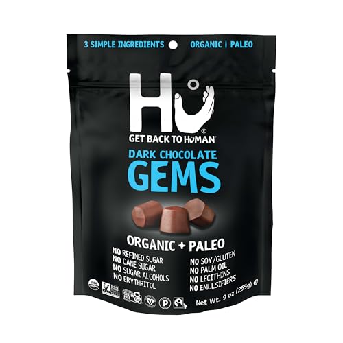 Hu Dark Chocolate Gems, 9 oz