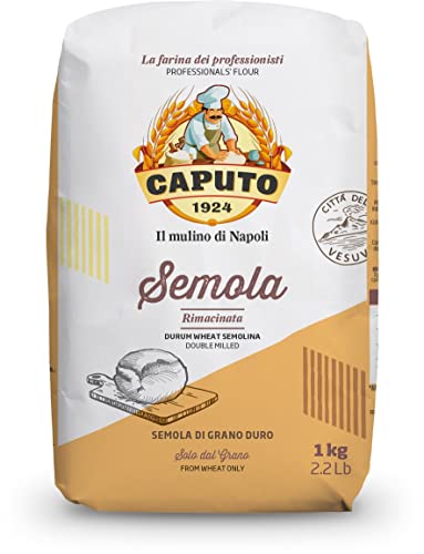Caputo Antimo Di Grano Duro Rimacinata Semolina Flour - All Natural Dough for Fresh Pasta, 2.2 lb
