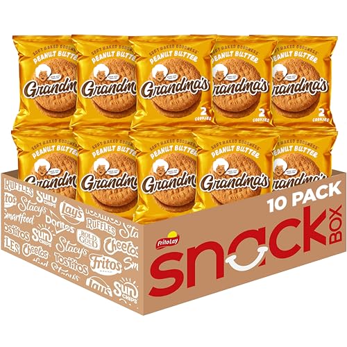 Grandma's Cookies, Peanut Butter, 2.5 Ounce (Pack of 10) Grandma's