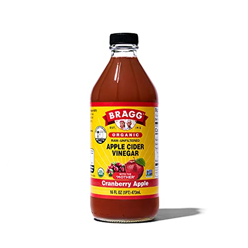Bragg Organic Apple Cider Vinegar Cranberry Apple Blend with the Mother - 16 fl oz - Raw and Unfiltered Bragg
