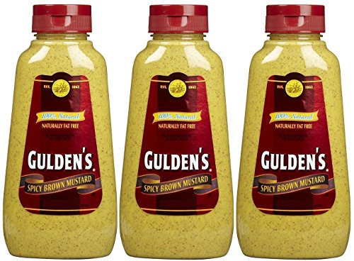 Gulden's Spicy Brown Mustard, 8 Ounce Bottle (Pack of 3) Gulden's
