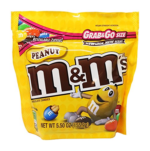M&M's Peanut Chocolate Candy, 5 oz