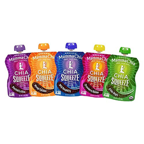 Mamma Chia Squeeze Variety Pack, 5 Flavors, 10 Pack