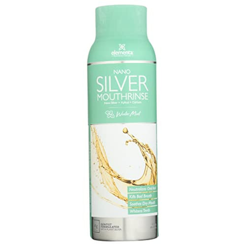 Elementa Nano Silver Mouth Rinse, Winter Mint, Fluoride Free, 20 fl oz