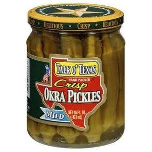 Talk O' Texas Crisp Mild Okra Pickles, 16 oz
