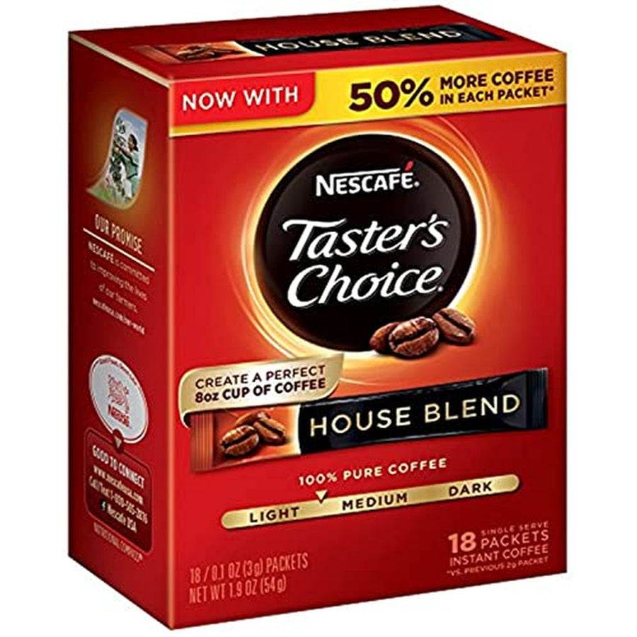 Nescafé Taster's Choice House Blend Instant Coffee Sticks, 18 Count