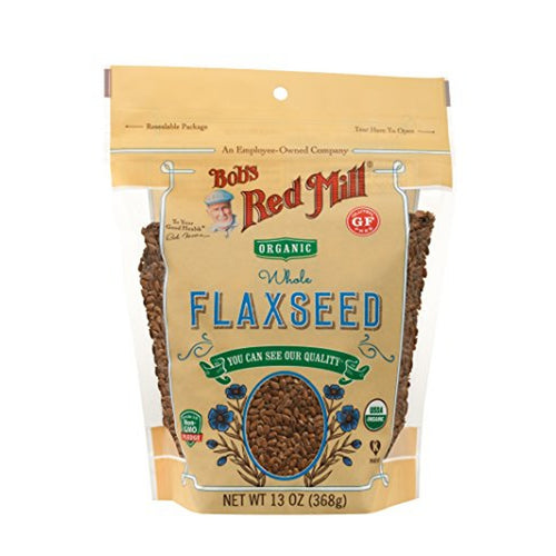 Bob's Red Mill Organic Whole Flaxseeds, Keto Friendly, 13 oz