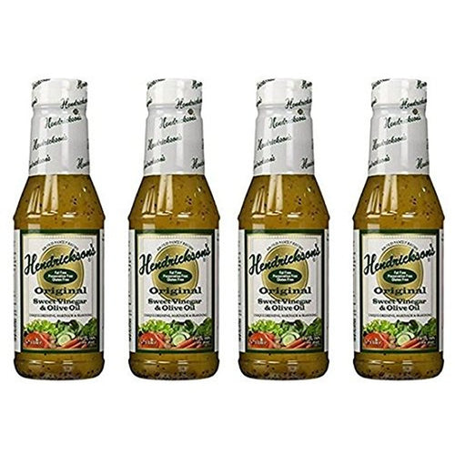 Hendrickson's Sweet Vinegar & Olive Oil Dressing, 16 fl oz, 4 Pack