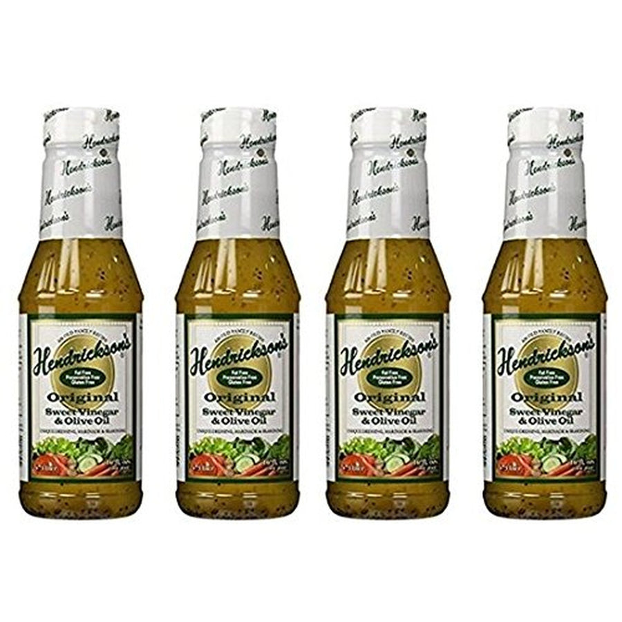 Hendrickson's Sweet Vinegar & Olive Oil Dressing, 16 fl oz, 4 Pack