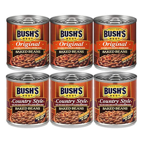 Bush's Best Baked Beans Variety Pack, 8.3 oz, 6 Cans