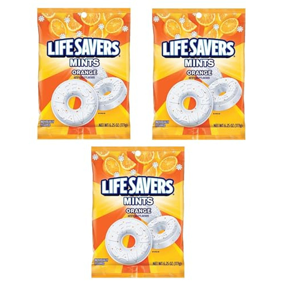 Life Savers Orange Mints, Individually Wrapped, 3 Bags