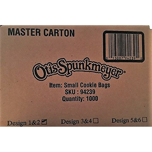 Otis Spunkmeyer Disposable Paper Cookie Bags, White, 1000 Count