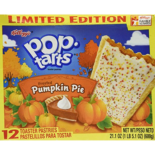 Pop-Tarts Frosted Pumpkin Pie, Limited Edition, 12 Count, 3 Boxes