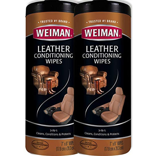Weiman Leather Wipes, 2 Pack